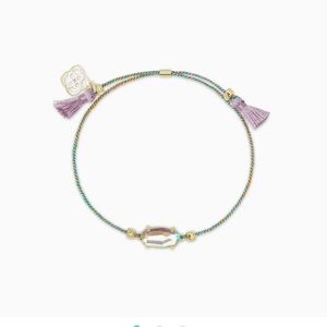 Kendra Scott - Everlyne Multicolor Cord Friendship Bracelet in Dichroic Glass